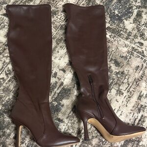 Gianni Bini Chocolate Heeled Boots